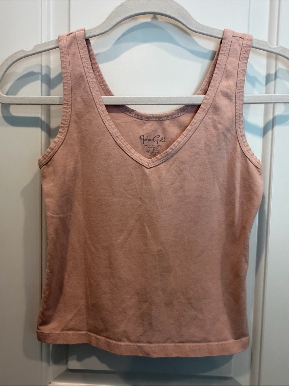 John Galt Brandy Melville Dusty Rose V-Neck Tank Top for Women